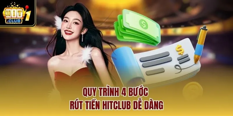 Quy trình 4 bước rút tiền HITCLUB dễ dàng